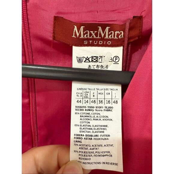 MaxMara Studios NWT Women's Wrap Sheath Dress sz 14 - Picture 4 of 10